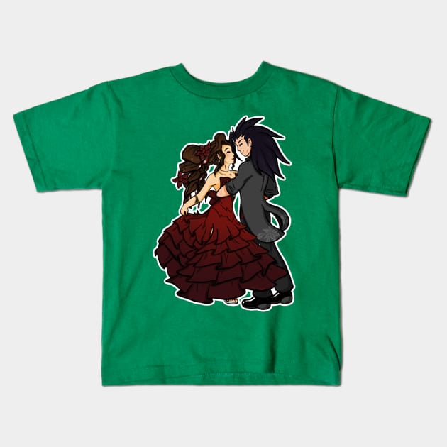 Waltz of Life Kids T-Shirt by SalwaSAlQattan